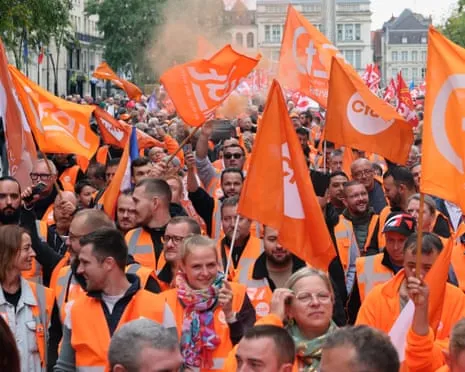 Countrywide Strike Demonstrations Sees Massive Crowds Marching In France